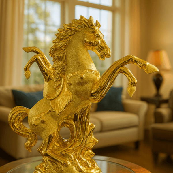 Twin Horses Sculpture